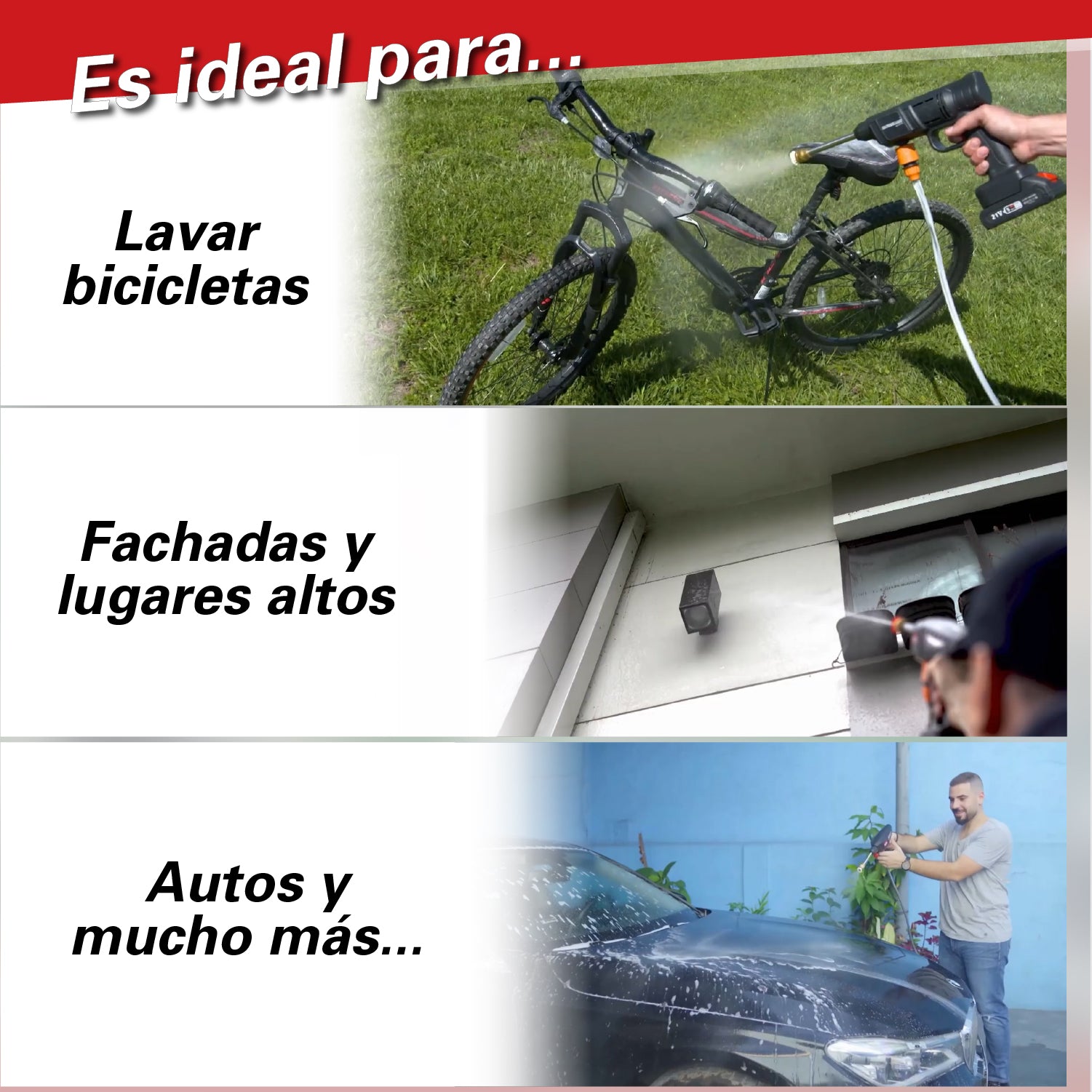 Hidrolavadora de alta presión inalámbrico - High Pressure Cleaner