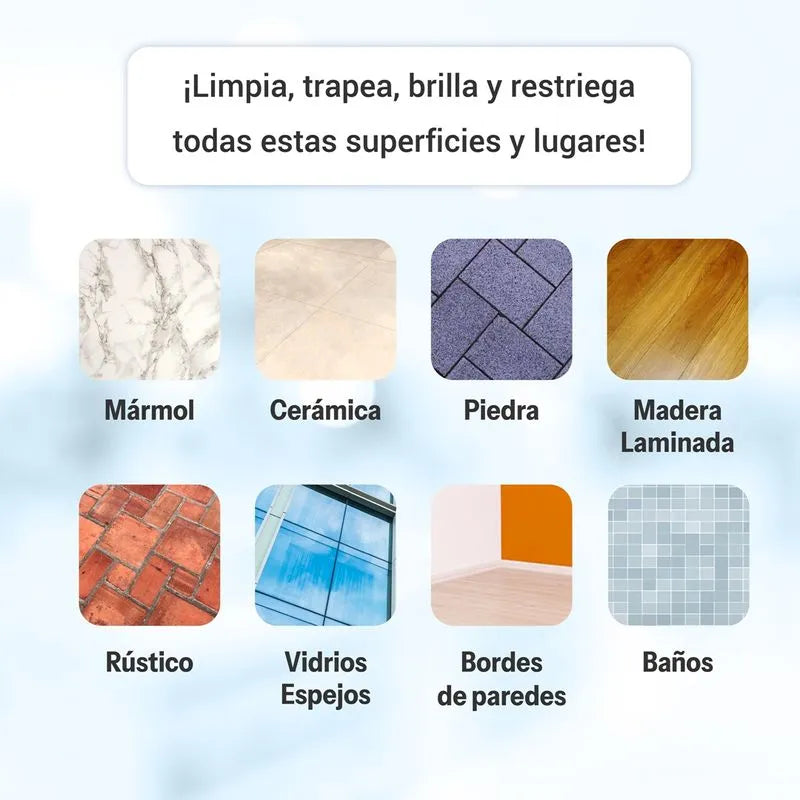 Trapeador vibratorio y giratorio Hurricane Floating Mop