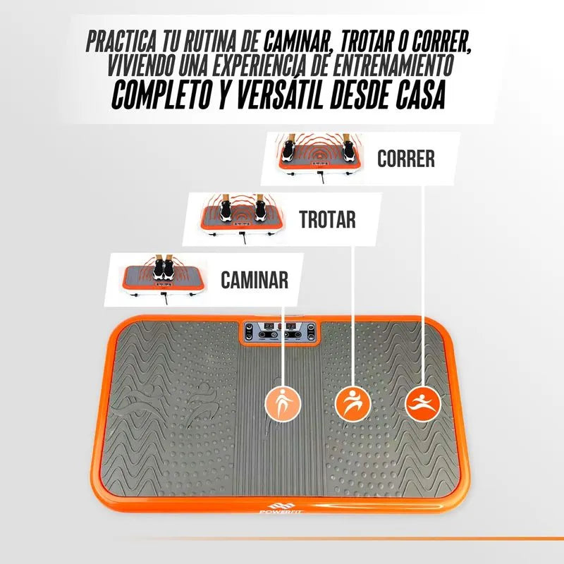 Plataforma vibratoria de ejercicio Extra Grande - Power Fit Elite DELUXE