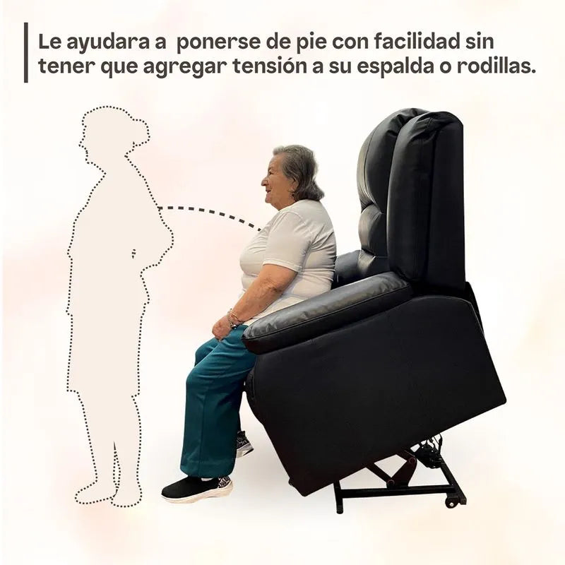 Sillón elevador Confort - masajeador y reclinable- standup couch