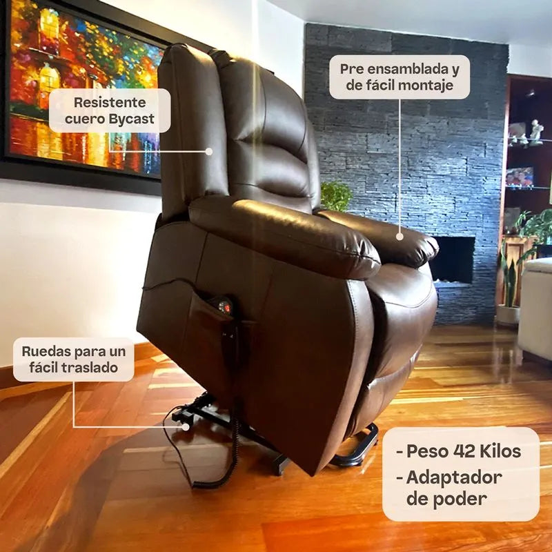 Sillón elevador Confort - masajeador y reclinable- standup couch