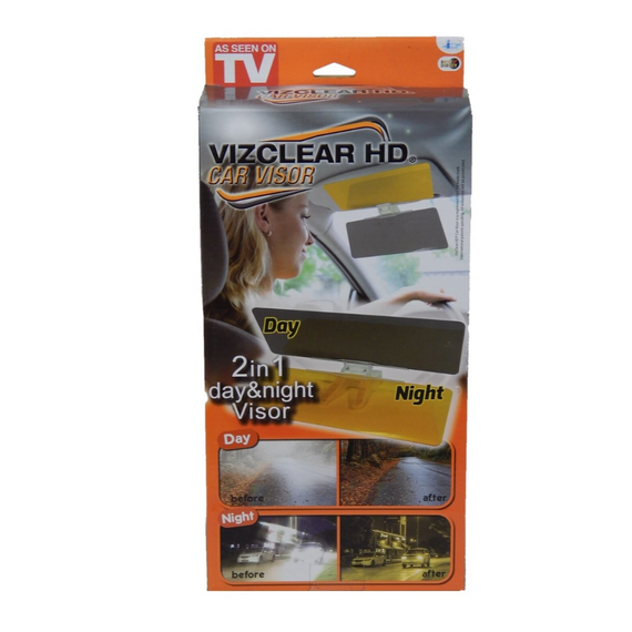 Viz Clear Car Visor – Visera Antideslumbrante para Conducción Día y Noche
