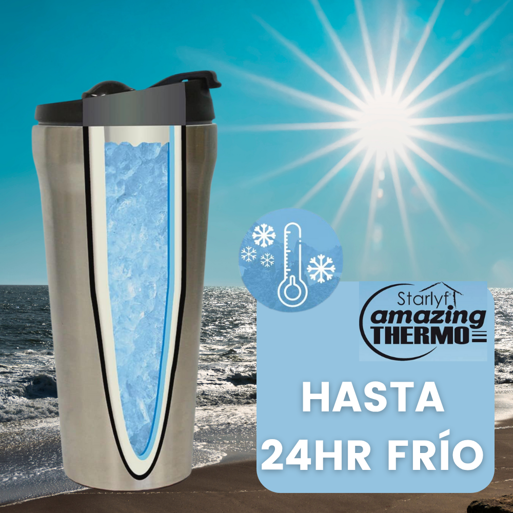 Starlyf Amazing Thermo – Vaso Termo para Bebidas Frías y Calientes