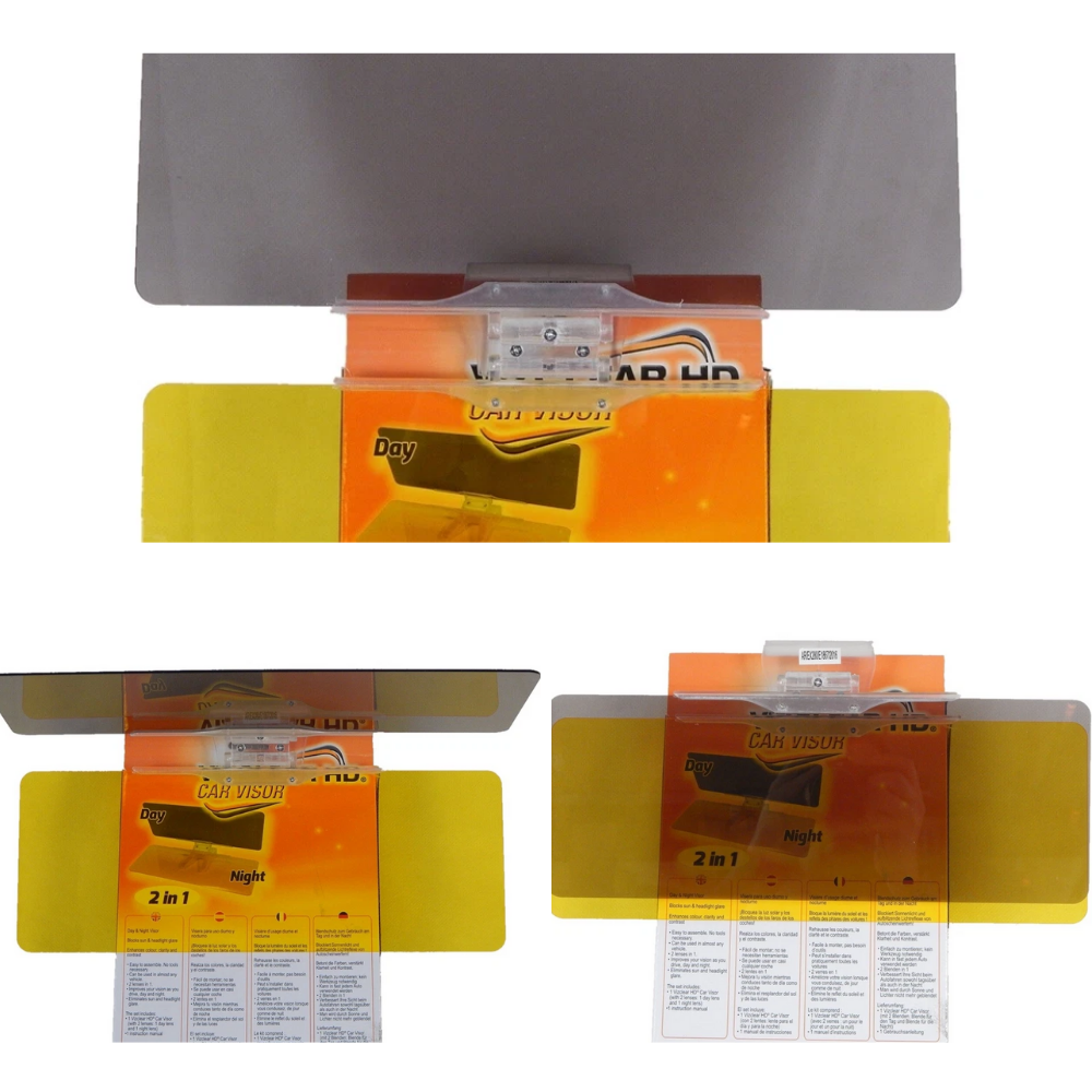 Viz Clear Car Visor – Visera Antideslumbrante para Conducción Día y Noche
