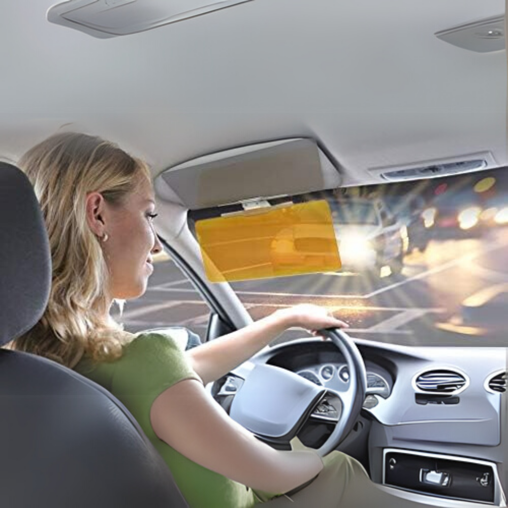 Viz Clear Car Visor – Visera Antideslumbrante para Conducción Día y Noche