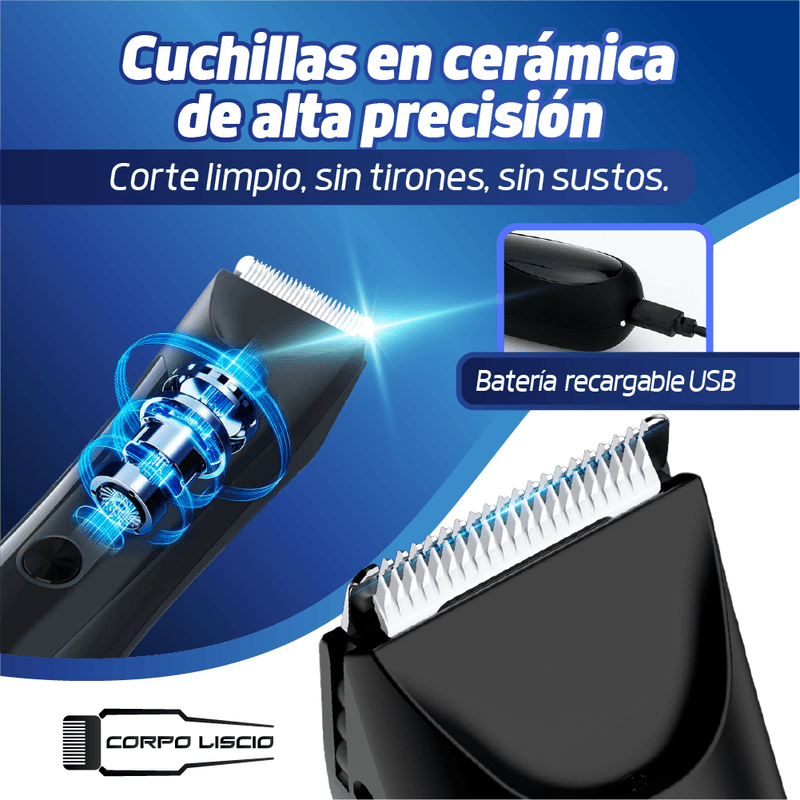 Afeitadora corporal versátil para un afeitado suave y preciso Corpo liscio- TVNOVEDADESTV