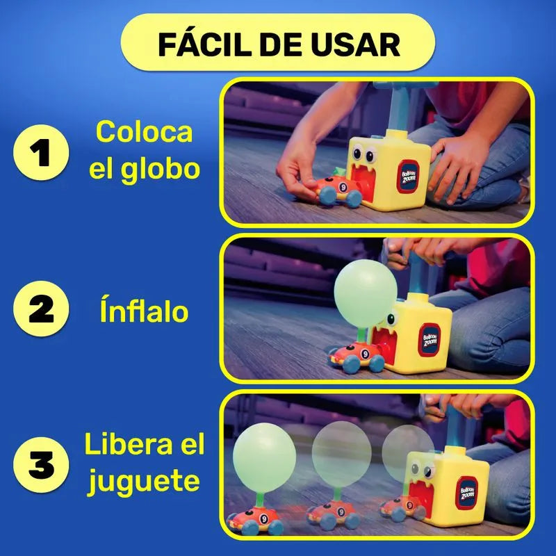 Kit de juguetes impulsados por globos Balloon Zoom