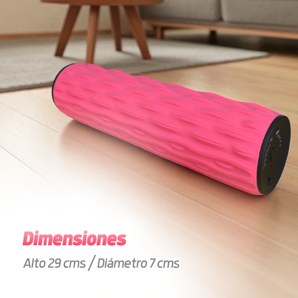 Rodillo masajeador vibratorio recargable de recuperación muscular profunda - EZ Silver Roller TV NOVEDADES TV
