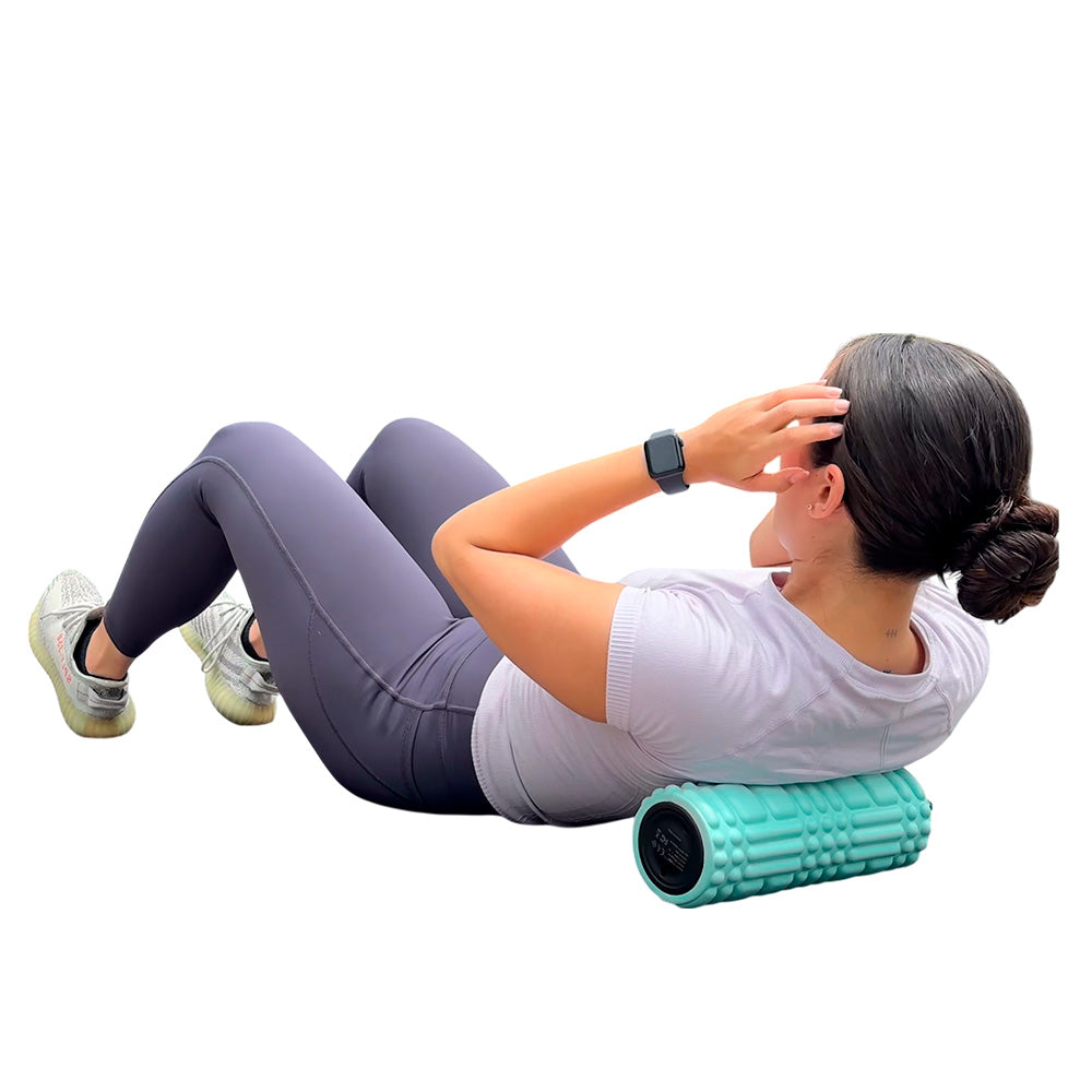 Rodillo masajeador vibratorio recargable de recuperación muscular profunda-Ez Silver Roller