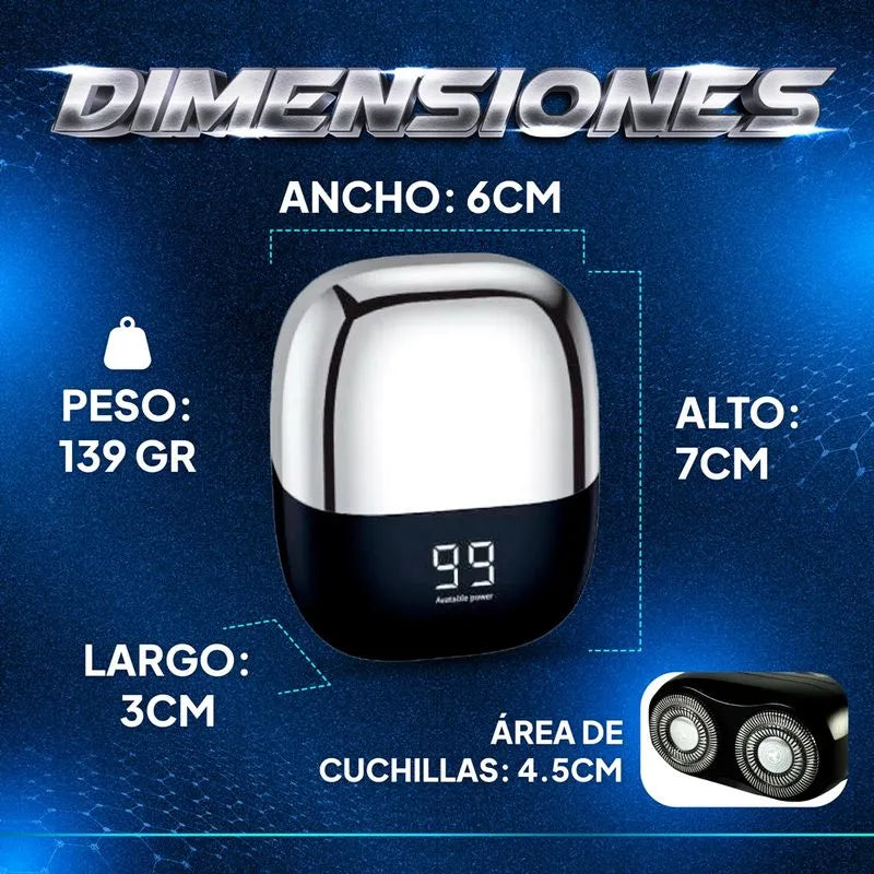 Mini máquina de afeitar viajera Electrical Shaver RQ222