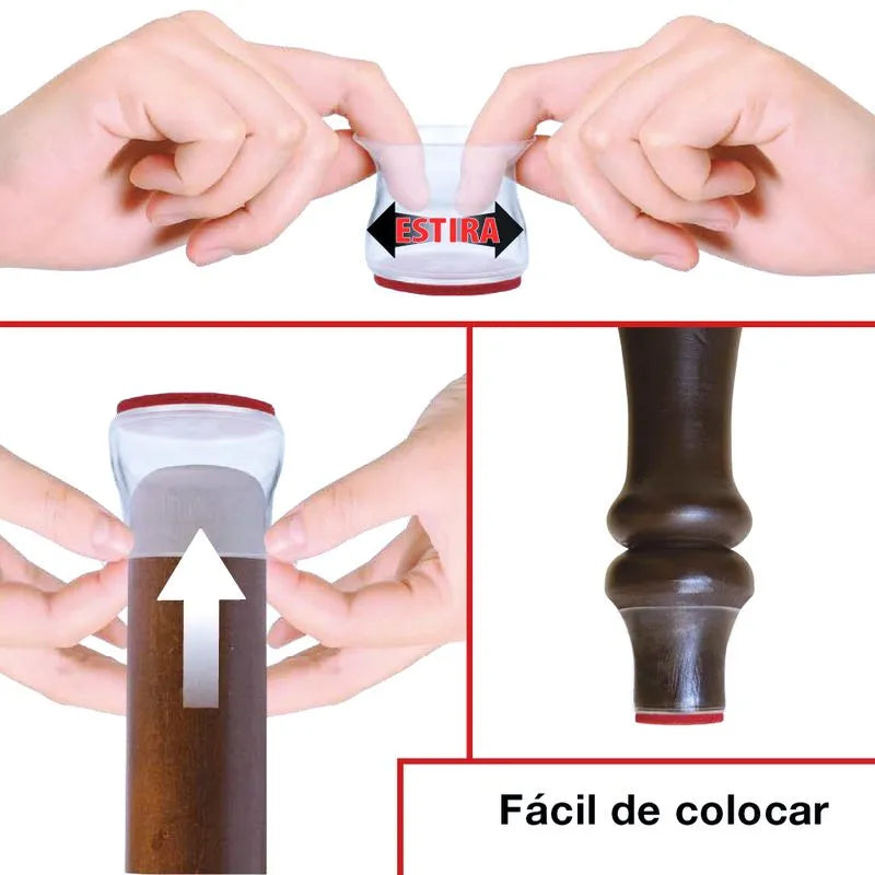 Protectores para patas de sillas y muebles Ruby Sliders
