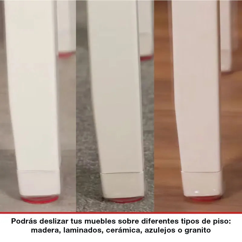 Protectores para patas de sillas y muebles Ruby Sliders