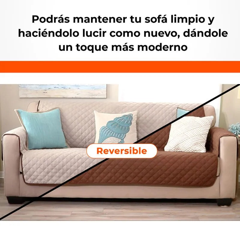 Protector de sofá doble faz Sofa Saver 3 Puestos