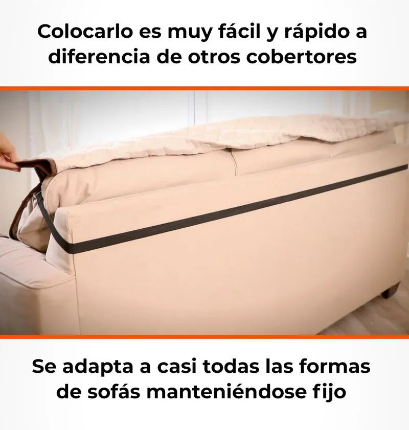 Protector de sofá doble faz Sofa Saver 3 Puestos