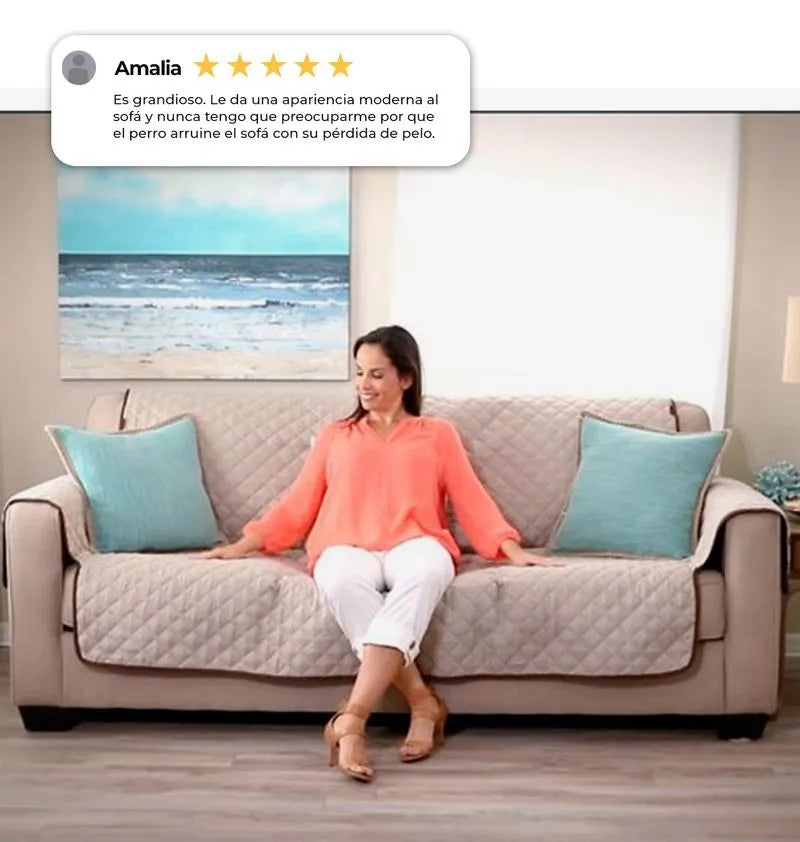 Protector de sofá doble faz Sofa Saver 3 Puestos